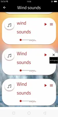 Wind sounds android App screenshot 0